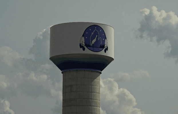 Gun Lake Tribe raises Elevated Water Tower as part of infrastructure upgrades for future growth